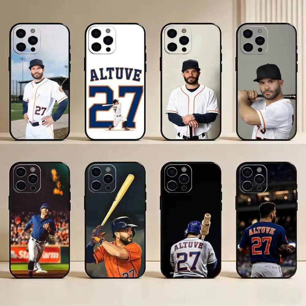 

Jose Altuve -Venezuela Rena-Second Baseman-Baseball-Sport Phone Case For IPhone 17, 16,15,14,13,12,11 Plus,Pro Max, Others Sof