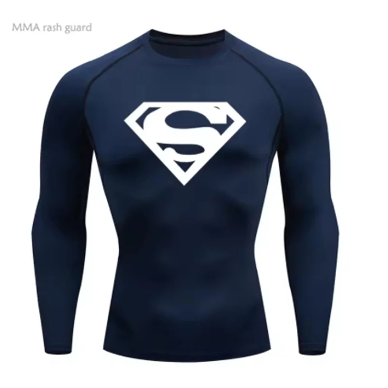 تشغيل تي شيرت الرجال ضغط قميص أسود رياضة قمة رياضية سريعة الجافة تنفس رياضية تجريب كمال الاجسام تي شيرت قصير #5