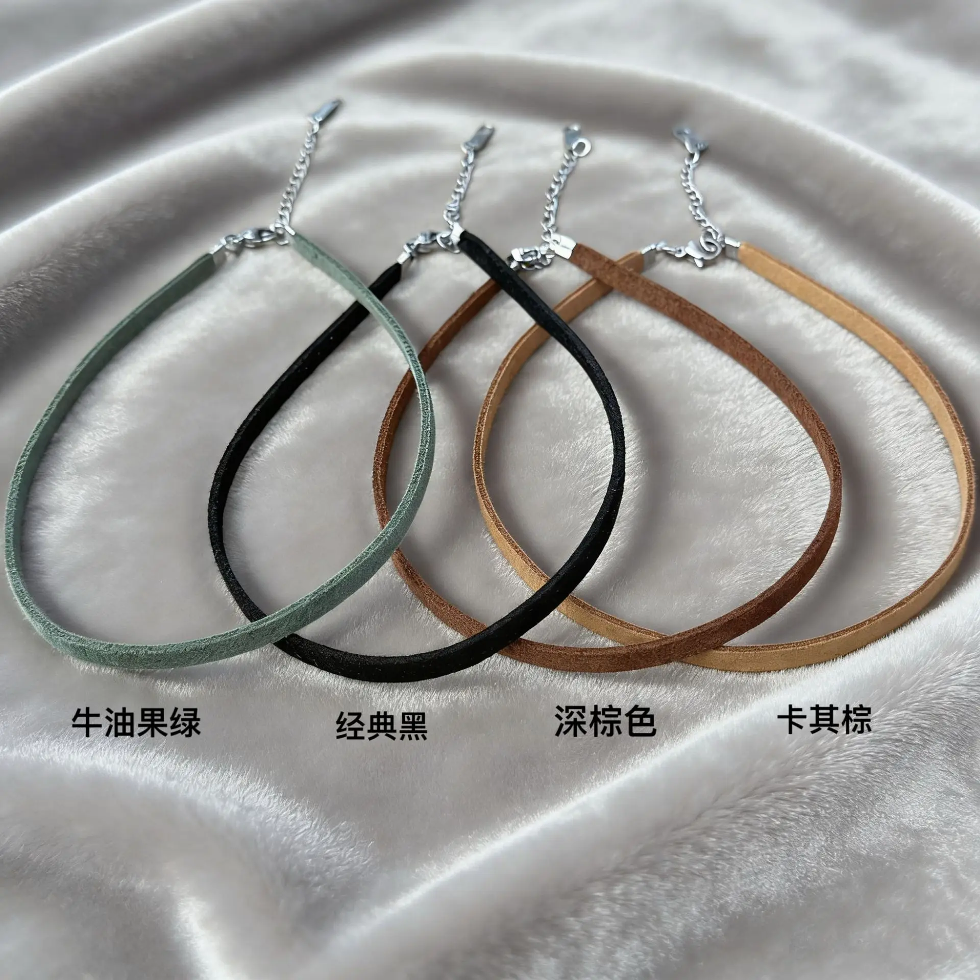 Einfache Leder Halsband Halskette Für Mädchen Frauen Party Halsketten Mode-Trend Schmuck Auf Den Hals Zubehör Geschenk Großhandel – Detail 2