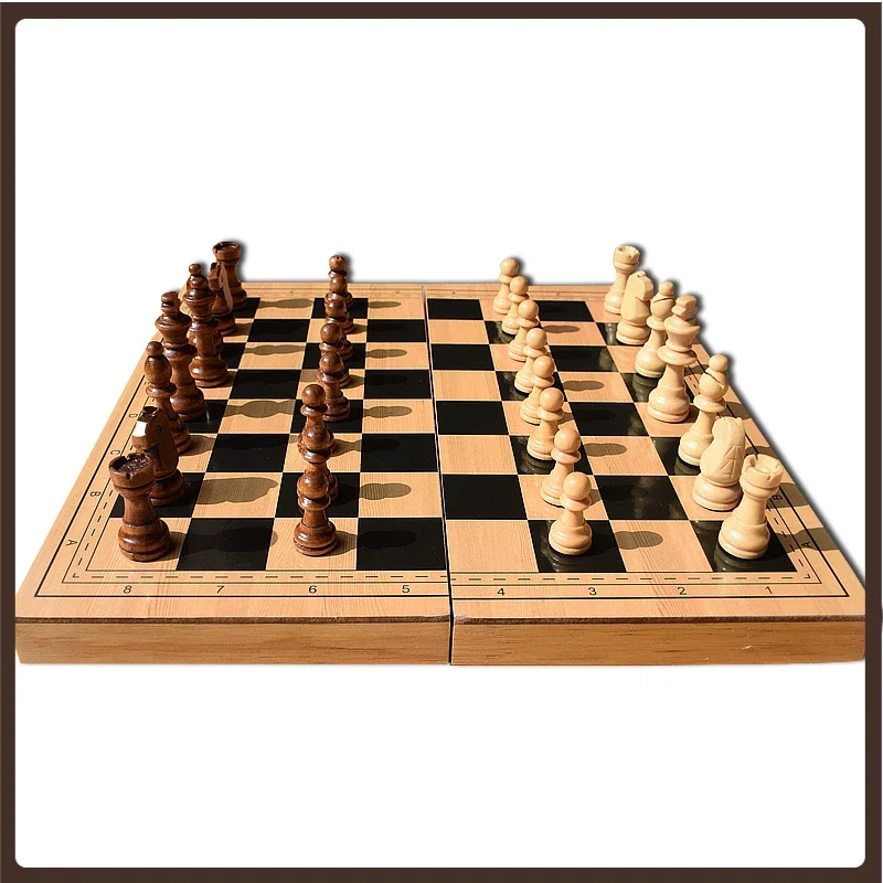 Oficial Chess Kids Luxury Top Knight Toy Kit Wooden High Grade Foldable ChildrenFamily Games Ajedrez Medieval Chess Sets