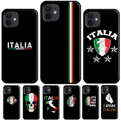 Italy Italia National Flag Soft TPU Cover For iPhone 16 15 XR X XS 11 14 12 13 Pro Max 12 Mini Plus Phone Case