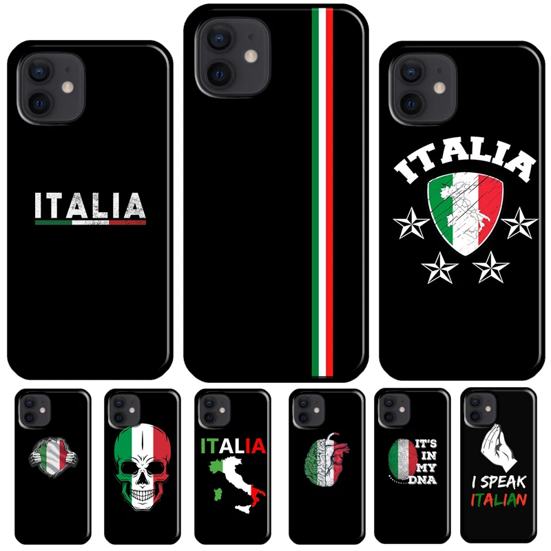 Italy Italia National Flag Soft TPU Cover For iPhone 16 15 XR X XS 11 14 12 13 Pro Max 12 Mini Plus Phone Case