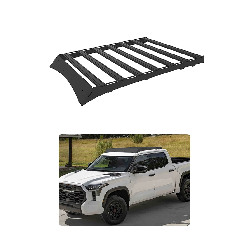 Flying Wing Off-road Accessories Aluminum Alloy Rooftop Cargo Carrier Luggage Basket Roof Rack For  Tundra 2022