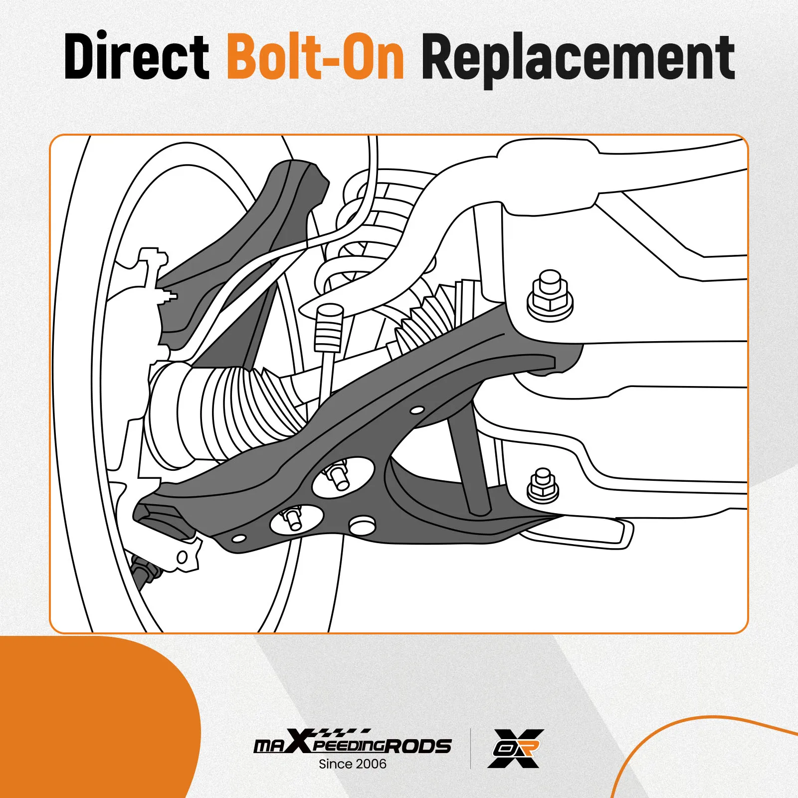 

Front Right Lower Control Arm Side w/ Ball Joint for 2004 - 2010 Toyota Sienna