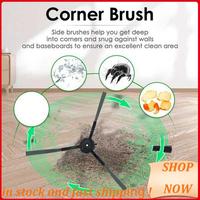 Vacuum Replacement Parts For Vactidy Nimble T7 T8 Robot Vacuum Cleaner Main Brush Side Brush Filter Mop Cloth Set