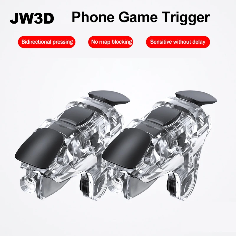 

JW3D Mobile Phone Gaming Controller PUBG Aim Shooting Game Trigger Aim Shooting L1R1 ABS Key Button for IPhone Android Xiaomi