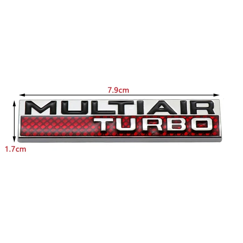 Multiair Turbo Logo Car Rear Trunk Emblem Sticker for Fiat 131 Aegea Doblo Panda Jeep Wrangler Cherokee Auto Body Badge Decal