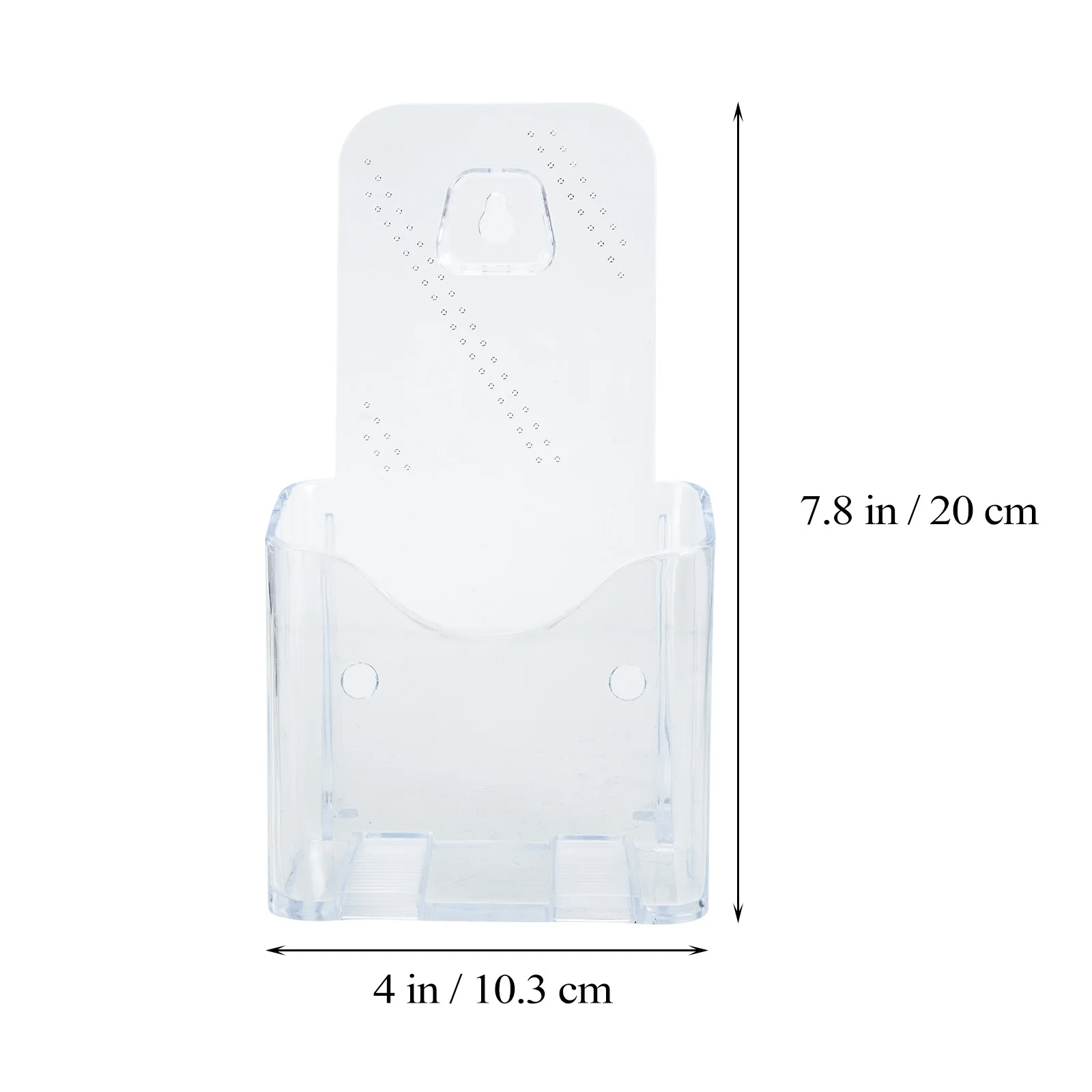 2Pcs A6 Literature Rack Transparent Acrylic Brochure Holder for Magazines Catalogs Booklets Display Hanging Office Organization