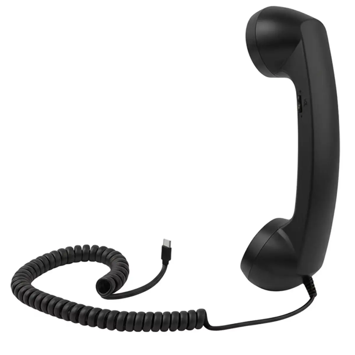 A45I Handset for Cell Phone Retro Type-C Comfortable Home with Microphone Old Fashioned Phone for Offices Travel Kitchen