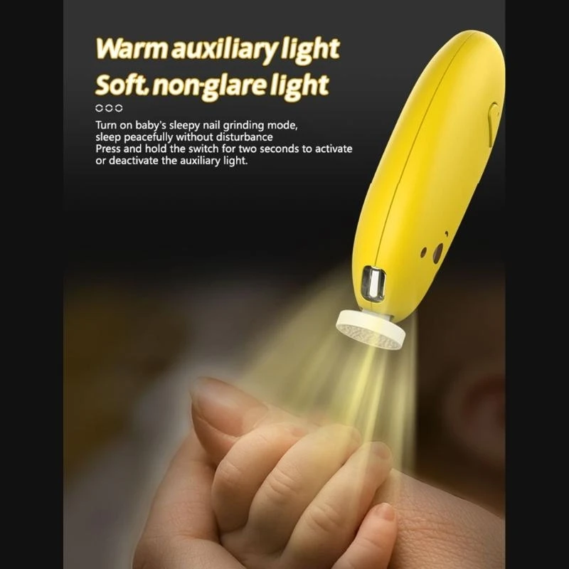 

J15U Набор электрических зажимов для ухода за ногтями новорожденных, 6 в 1, малошумный дизайн, эргономичный и тихий набор для