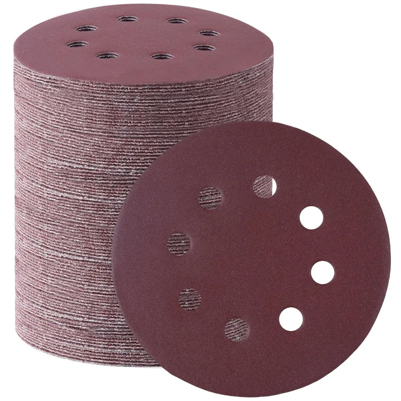 125mm Random Orbital Sander Discs 240/320/600/800 Grits Aluminum Oxide Polish Stone Grinding