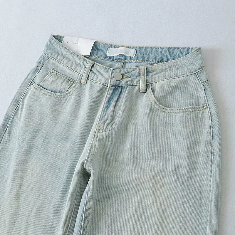 

Low-Waist Loose Fit Faionable Women's Denim Floor-Length Pants Spring Summer 2025 New Arrival Z Brand Ladies Jeans