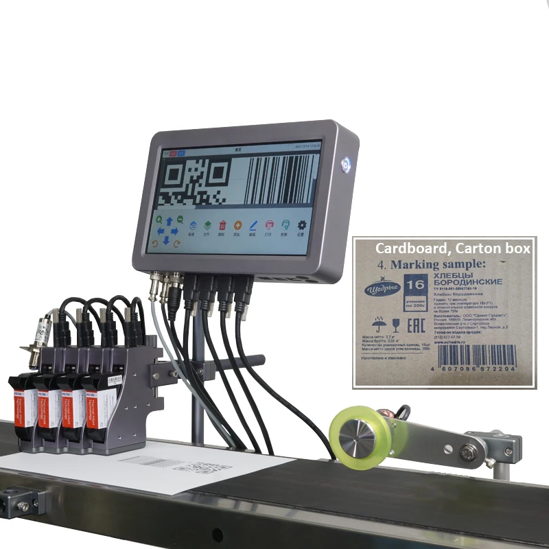 Company Multiple Head Industrial Expiry Date Coding Tij Online Thermal Inkjet Printer For Plastic New Product 2020 6.5