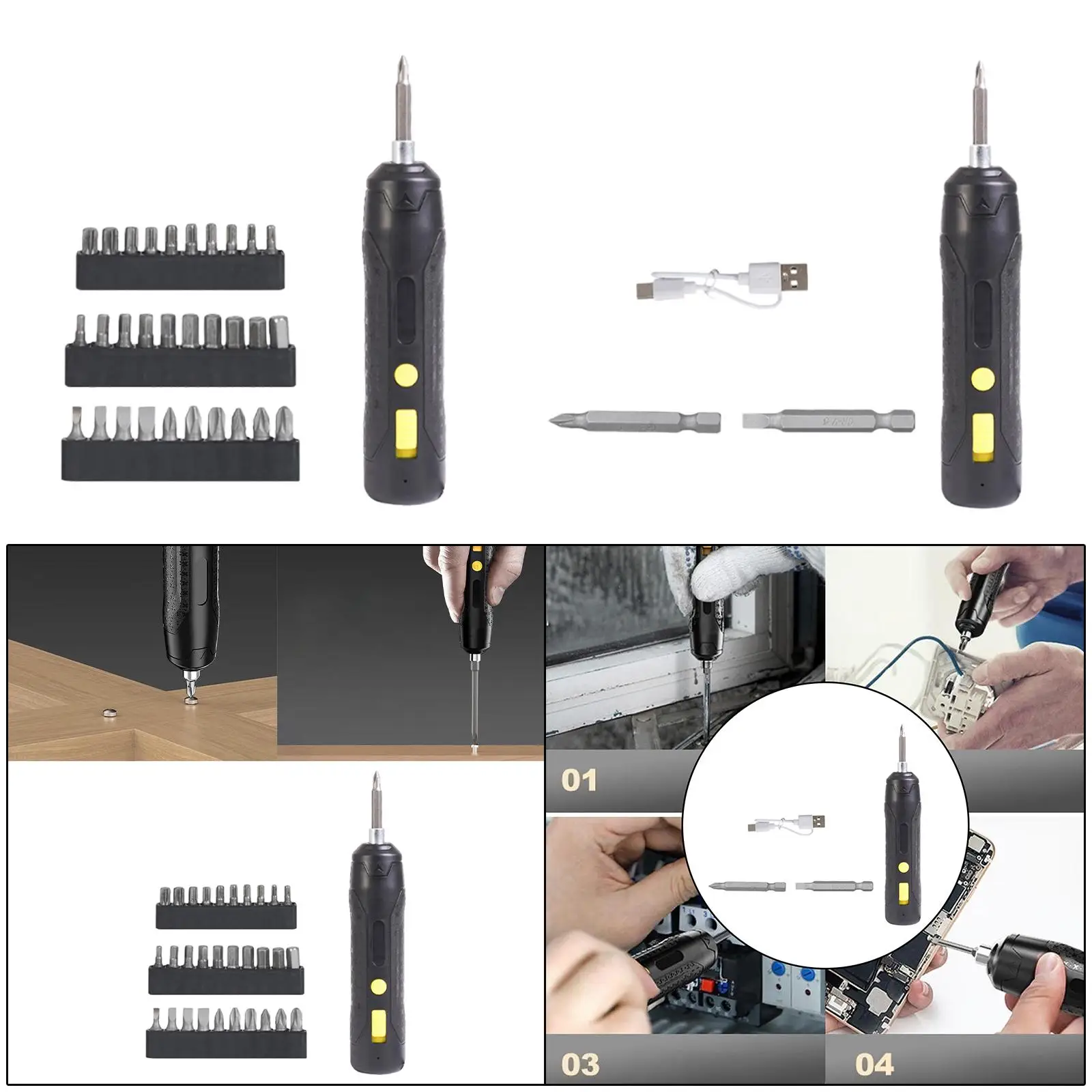 7.8 V compact cable screwdriver portable 18x3 cm multi -purpose load bar for