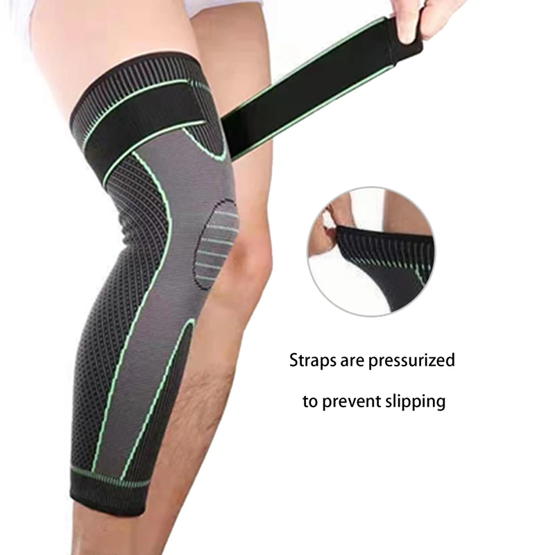 Full Leg Compression Sleeves Knee Braces Protector Suporte para Esporte Halterofilismo Artrite Artrite Articulação Alívio Da Dor Muscular Rasgo