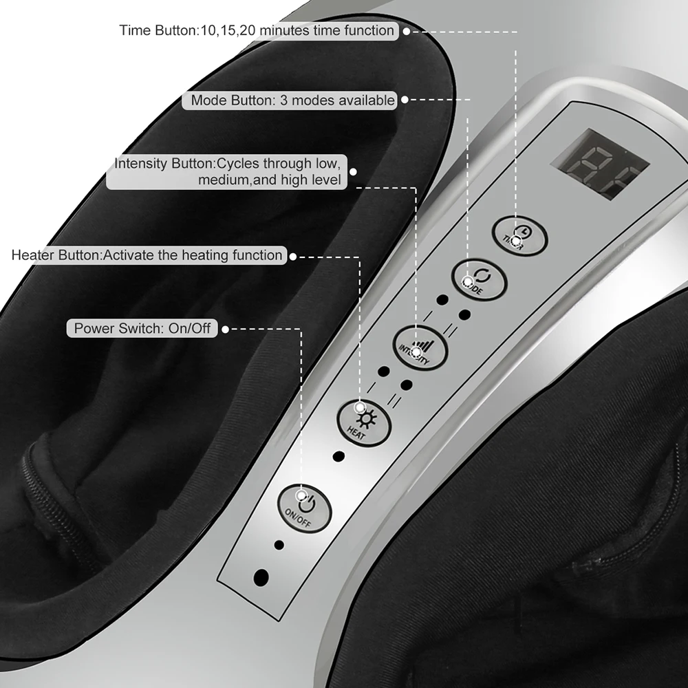 Nieuwe fabriek directe professionele Shiatsu hamer kneden luchtcompressie voetrol stimulator machine warmte-voor voetontspanning