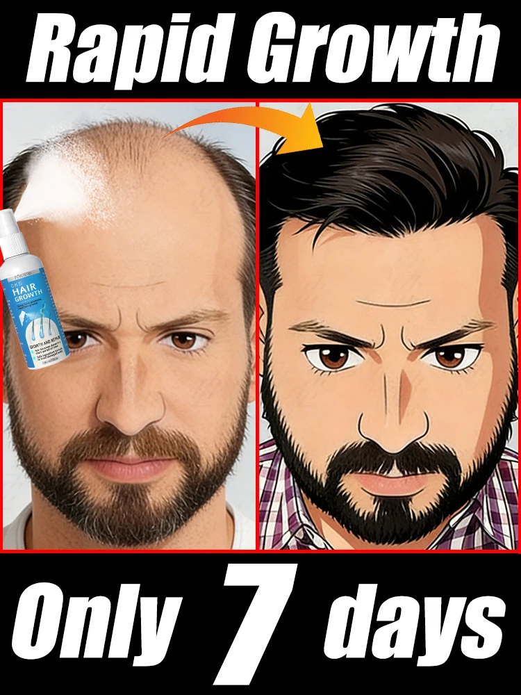 

Absorbs quickly. Awakens dormant hair follicles, resulting in thicker, fuller hair within 7 days. 100% effective. unisex.