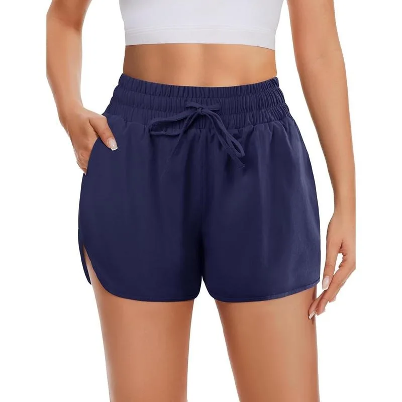 

High Waist Drawstring Shorts Women's Sporty Fashionable Summer Shorts No Brand Registered Trademark Suitable for All Seasons
