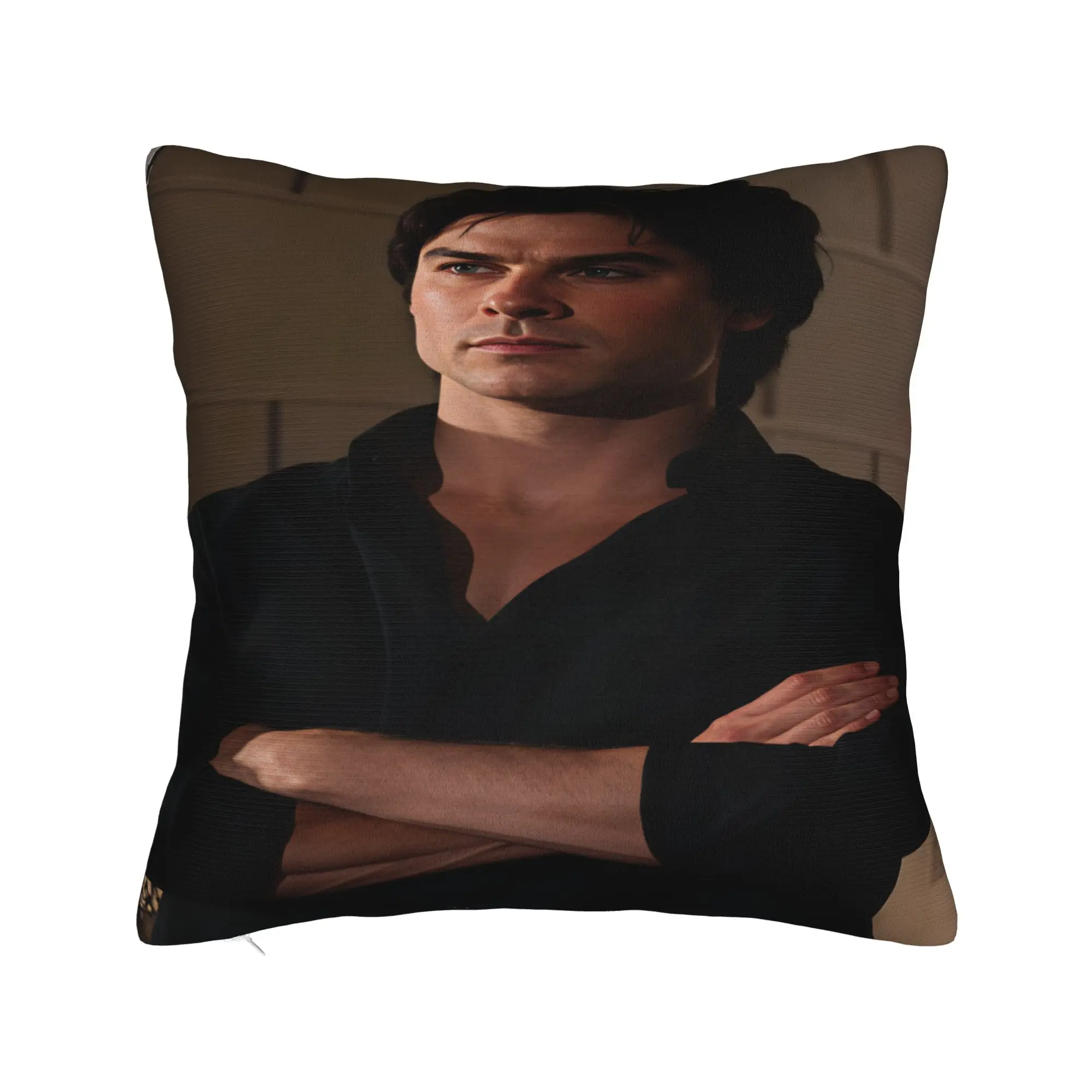 Ian Somerhalder Pillow Cover  Retro Trendy Pillow Case For Wedding Party Home Decor Design Pillowcases Gift
