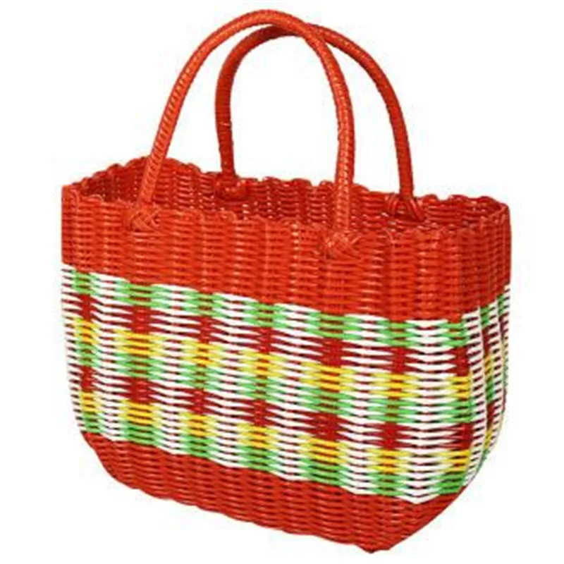 Eco-Friendly Picnic Basket for Dirty Clothes, PVC Storage, Laundry Basket with Handle