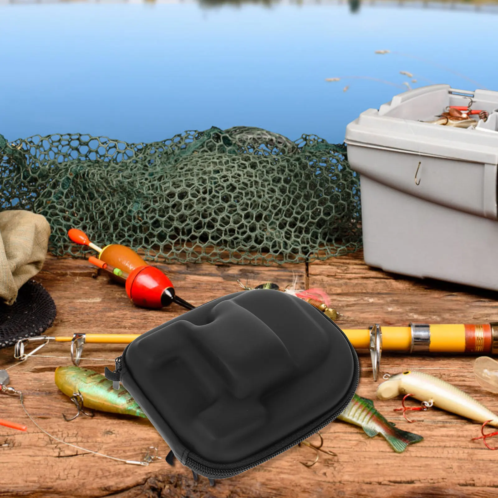 

Fishing Wheel Protection Package Reel Case Protector Bag Small Sea Baitcasting Gear Black Protective Large