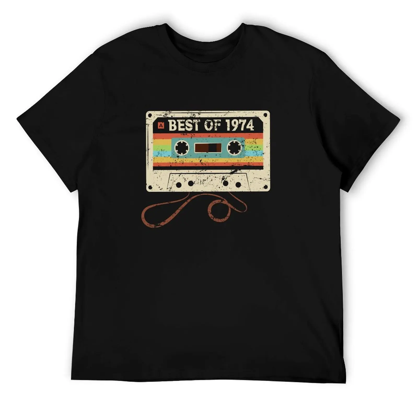 

Best of 1974 50 Year Old Funny Vintage Cassette T-Shirt 50th Birthday Gift for Men Women T-Shirt