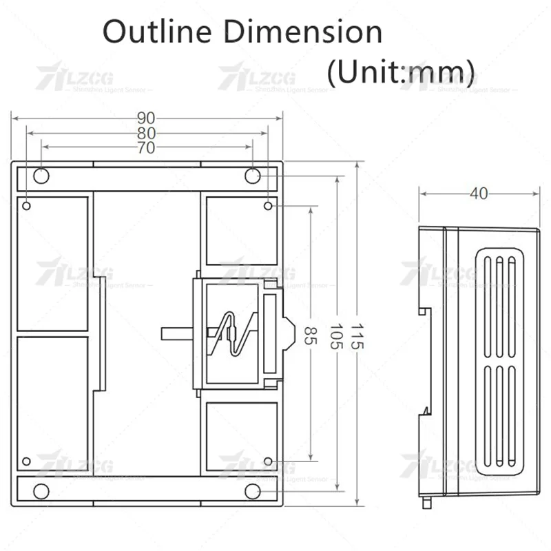 LZ-760 6チャンネルアナログ送信機 高精度変位センサー RS485/RS232出力力測定器