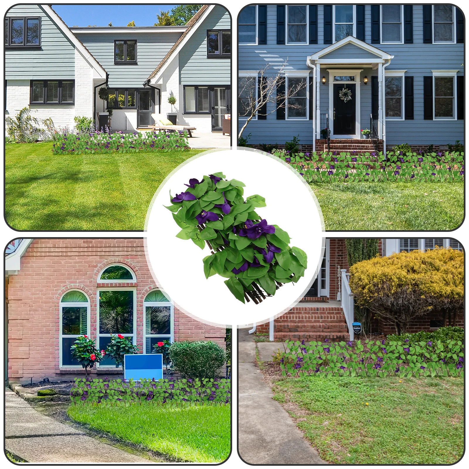 

Artificial Green Leaves Wall Simulated Green Plant Wall Garden Decoration Anti Aging Uv Resistant Privacy Protection