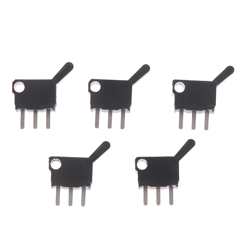 10pcs Micro Switches Miniature Small Limit Travel Switch With Hole Three Pins