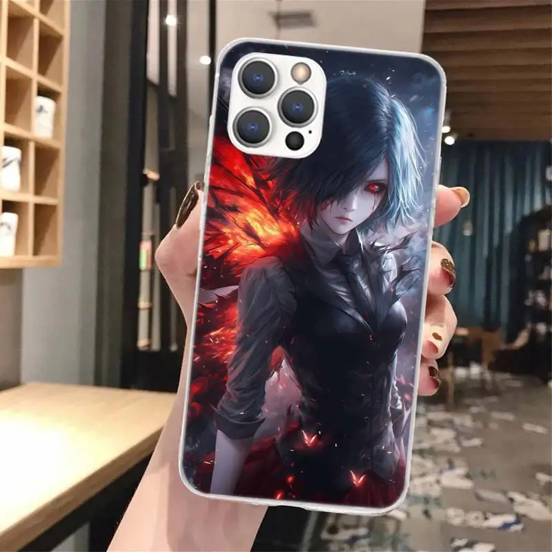 G-Ghoul Tokyo Touka Kirishima Soft Phone Case For iPhone 16 15 14 13 12 11 Pro Max X XR XS 7 Plus 8 + SE 16Max Pattern Customize