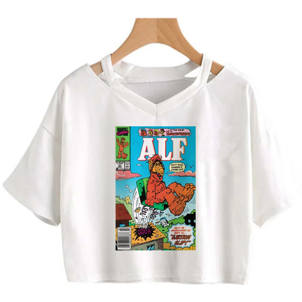 Alf fairycore fairy grunge  korean fashion crop top Female fairycore Harajuku manga goth tshirt t-shirts