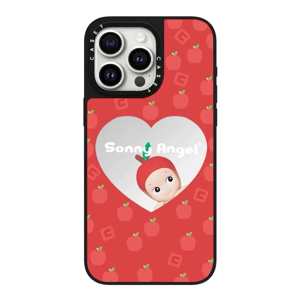 حافظة سوني آنجل ذات علامة تجارية مشتركة لعائلة فواكه الديناصورات اللطيفة لحافظة هاتف أبل 14Pro 16pm11