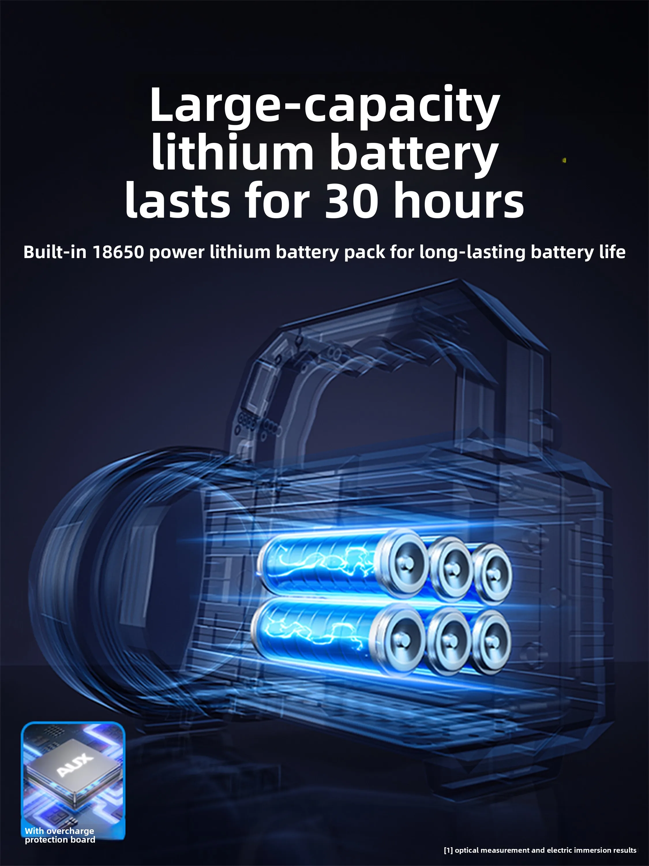 Flashlight strong light charging ultra-bright outdoor long-range handheld searchlight solar flashlight home