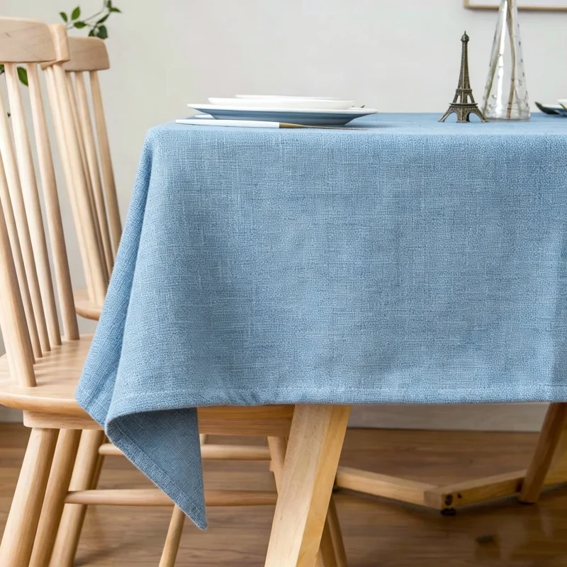Cotton Linen Tablecloth Washable Rectangle Dining Table Cloth Wedding Decor Dustproof Table Cover Living Room Coffee Tablecloths