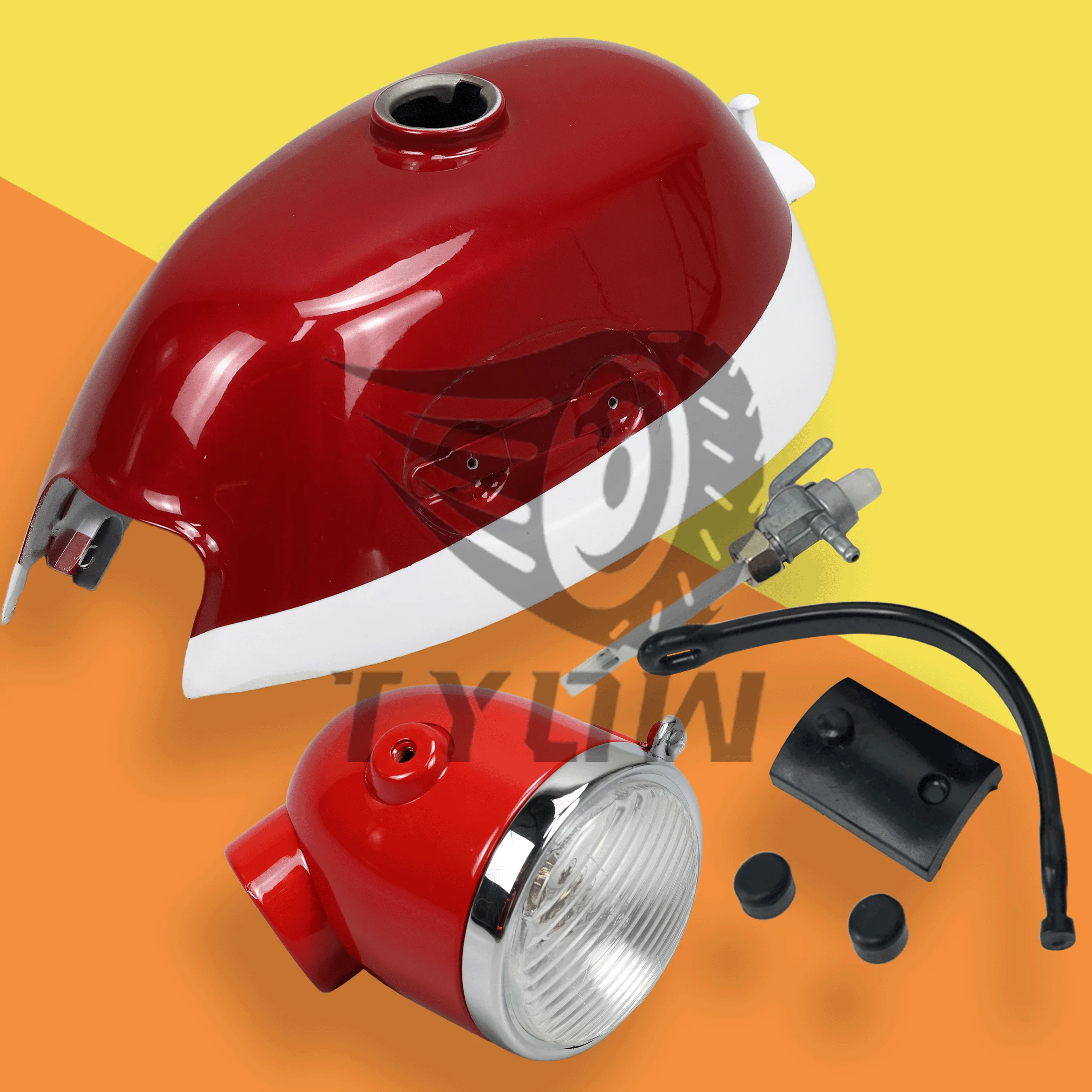 Juego de faros de tanque de combustible de Gas Z50 Vintage con conjunto de faros para Honda Z50 Z50A K2 Monkey Bike repuestos