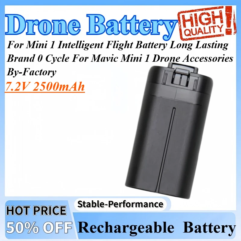

New 7.2V 2500mAh For Mini 1 Intelligent Flight Battery Long Lasting Brand 0 Cycle For Mavic Mini 1 Drone Accessories By-Factory