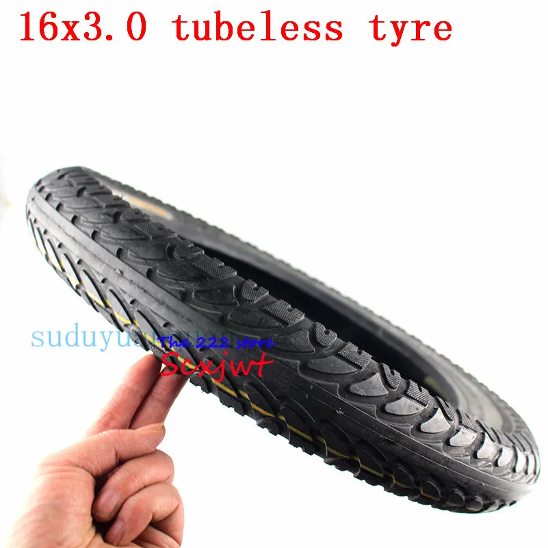 High quality 16x3.0 inch thickening tubeless tire electric car  16*3.0  Electric Vehicle and E-bike Vacuum tyre