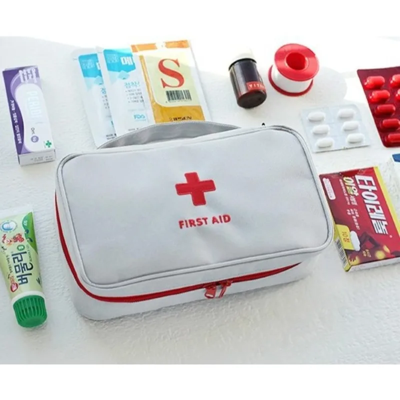 Health Medicine First Aid Kit Oxford Cloth Portable Travel Storage Emergency Kit Tote Bag Outdoor Medical Bag Storage Bag Health