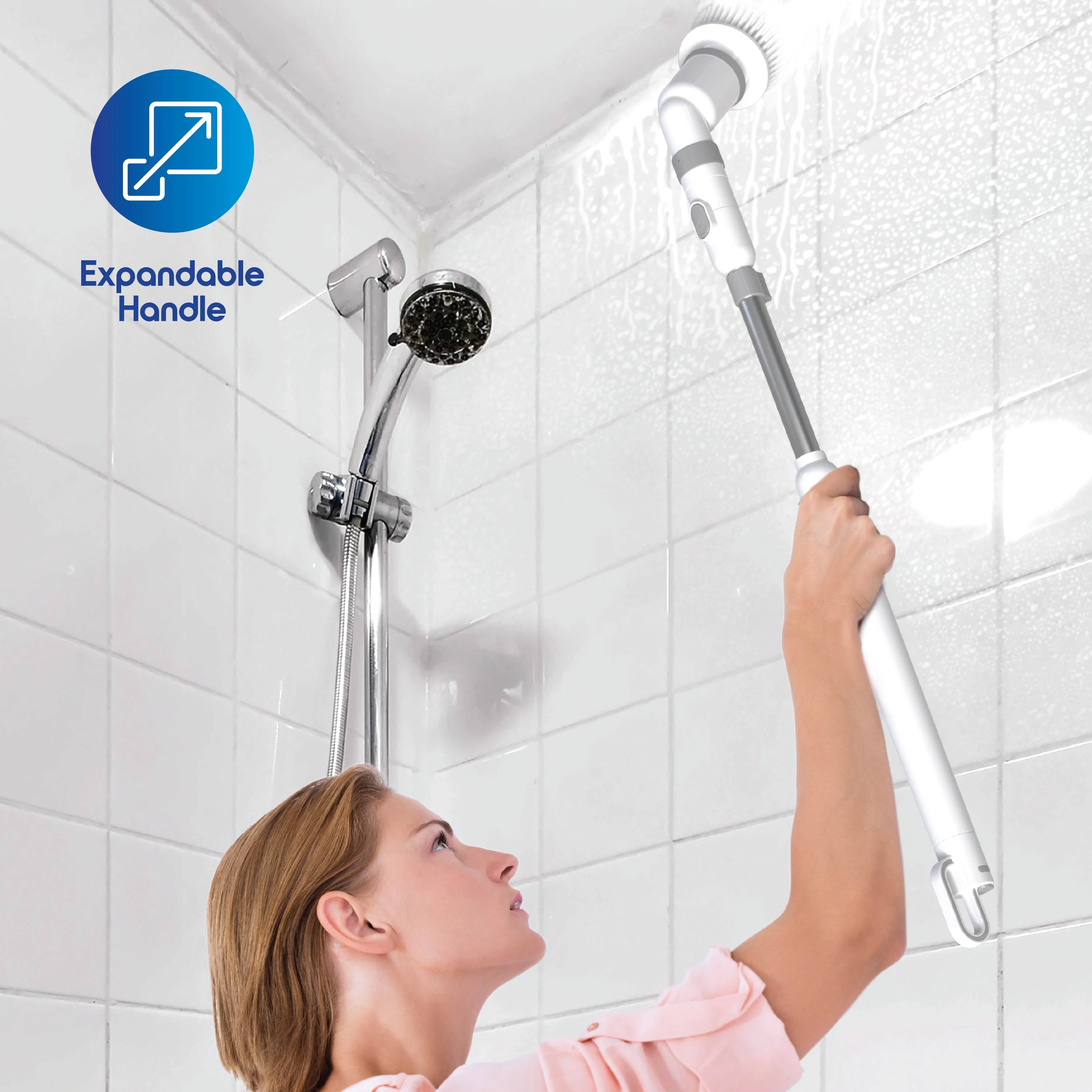 Electric Cleaning Brush for Bathroom Kitchen Multifunctional Household Rechargeable Cleaning Tools Electric Spin Scrubber