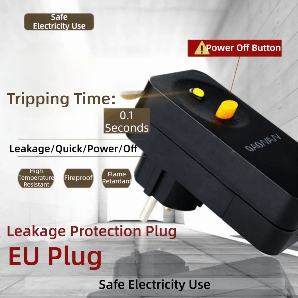 Safety Device 10mA FI Circuit Breaker 16Amp EU Plug Personal Protection Plug Residual Current Circuit Breaker Electrical Safety