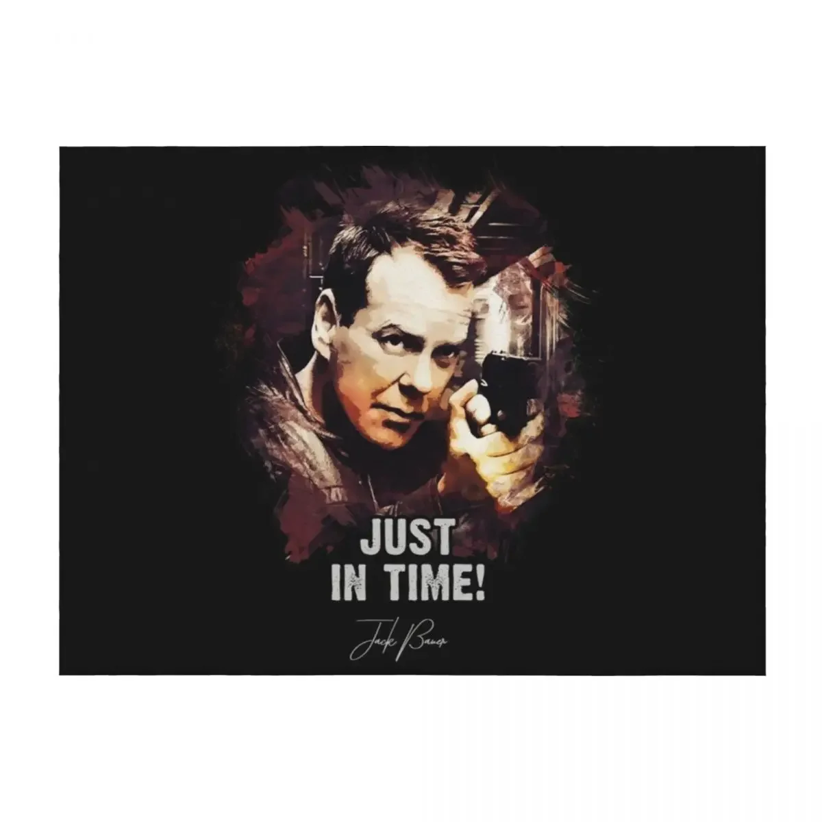 

Just In Time - Jack Bauer Throw Blanket Flannel Fabric for sofa Luxury Designer Sleeping Bag Blankets
