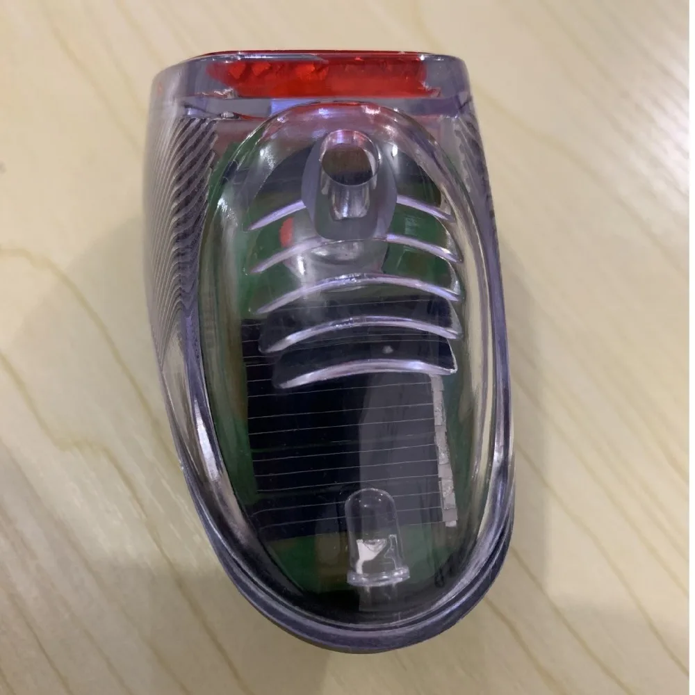 Solar Energy Bicycle Taillight Red Lamp Night Cycling Cycling Rear Light MTB Blck Accessory Mini Bike Warning Light Bike