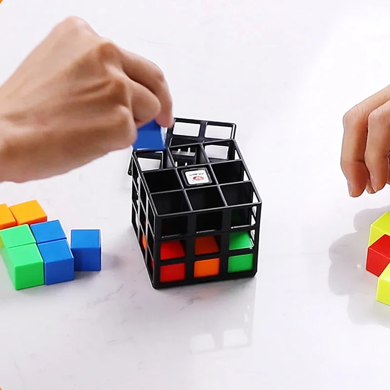 Cubo mágico de 3x3 para niños, juguete educativo con forma de rompecabezas, juegos divertidos, ideal para regalo de cumpleaños