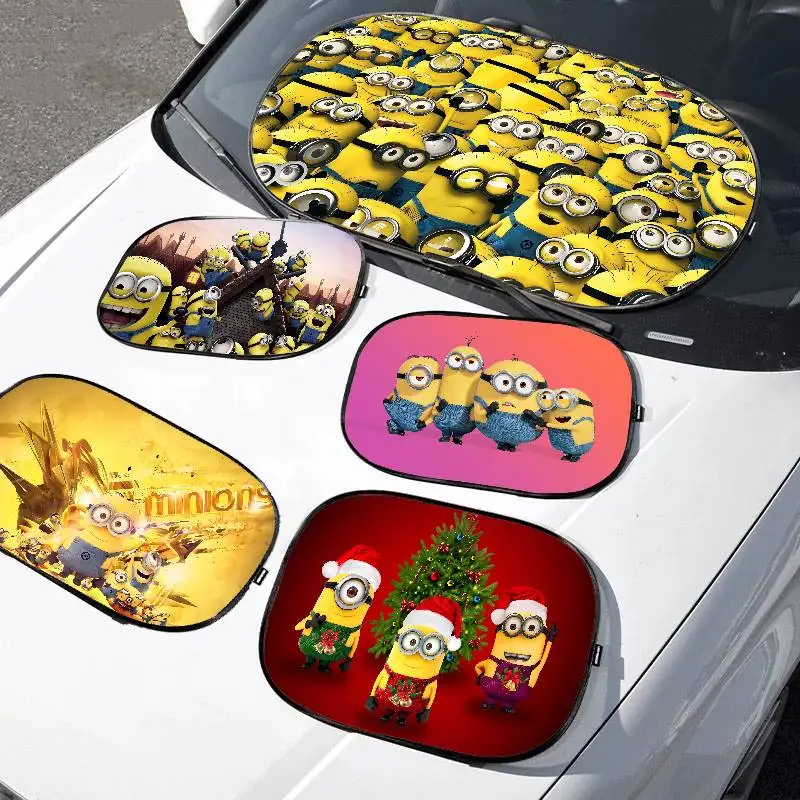 

M-Minions Sun Shade Cover For Car Side Window Electrostatic Curtains Sun Protection For Baby 99.9% UV Blocker