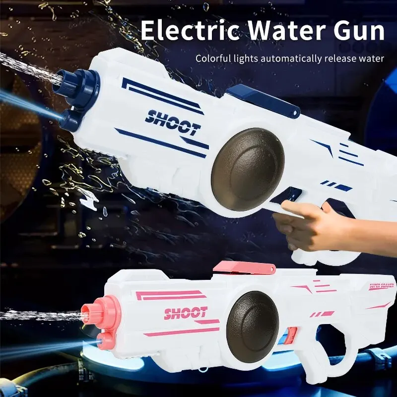 Electric Water Gun,Range 196.85 In, Automatic Squirt Gun with 250 CC Capacity, Water Guns for Adults and Kids