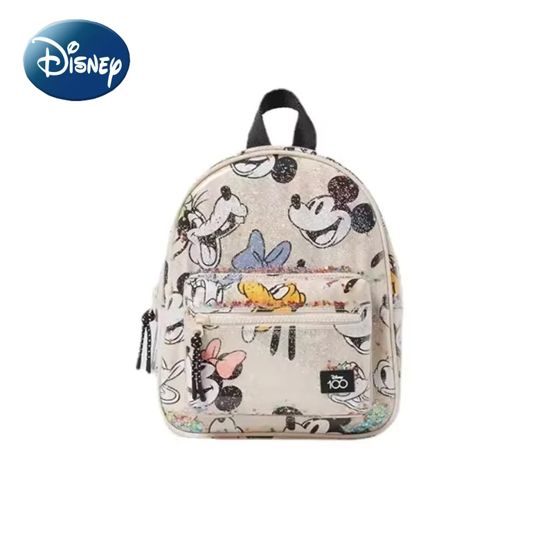 

Disney Girls Backpack Mickey Mouse Print Girls Travel Storage Fashion Cartoon Cute Girl Baby Mini Backpack