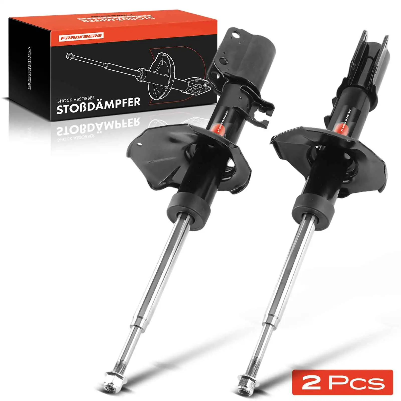 Frankberg 2x schokdemper Gasdruk Vooras Links Rechts voor Suzuki Swift Cabriolet SF413 Subaru A2159 633133 333195 333194