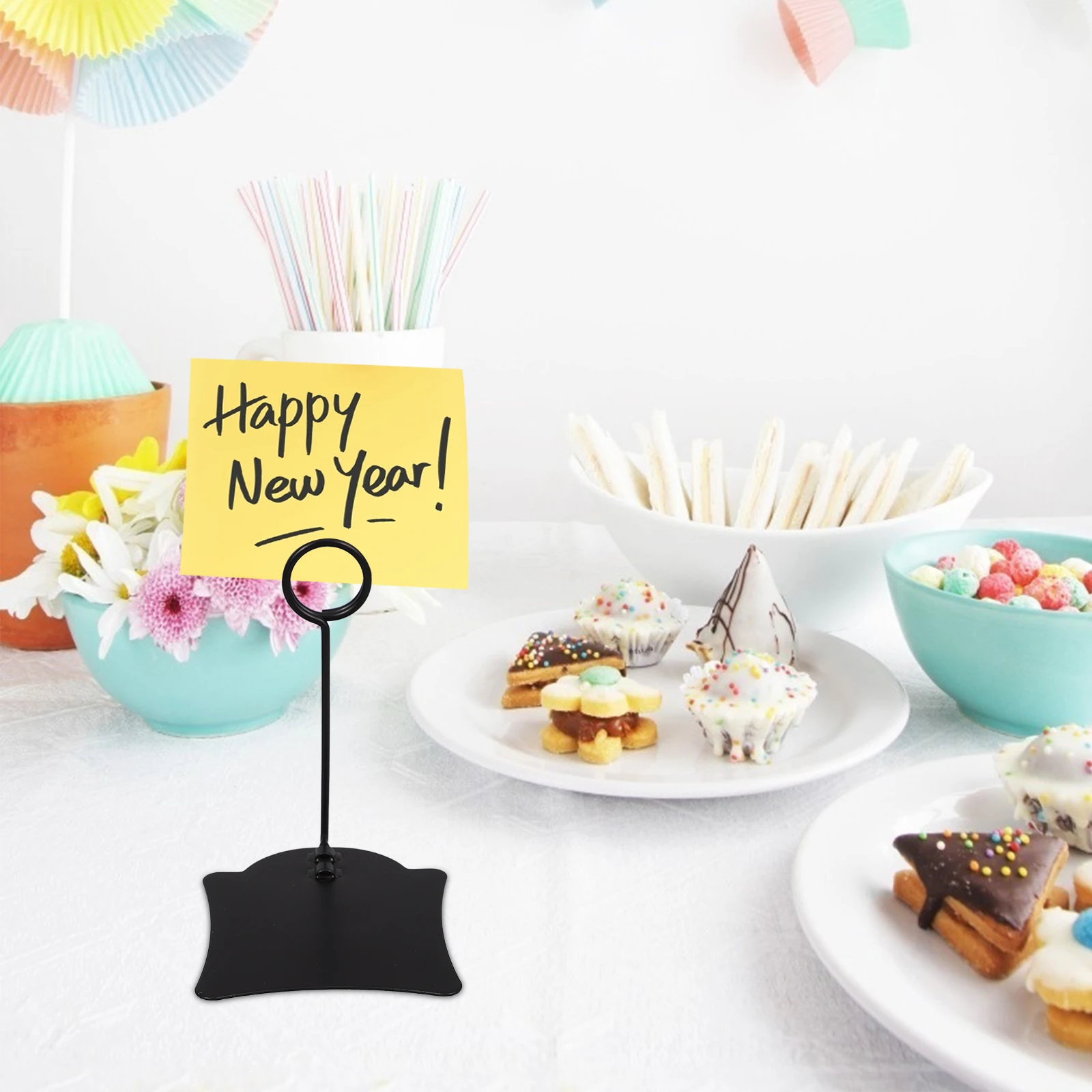 

4Pcs Price Tag Holder Iron Metal Clips Supermarket Bakery Label Display Stand Trade Show Use Label Display Holder