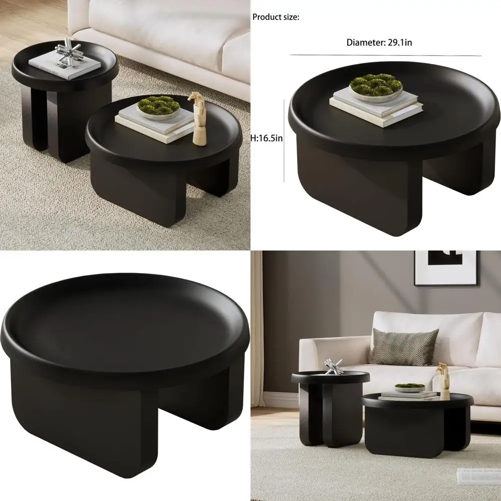

Stylish Circular Metal Coffee Table for Contemporary Living Spaces