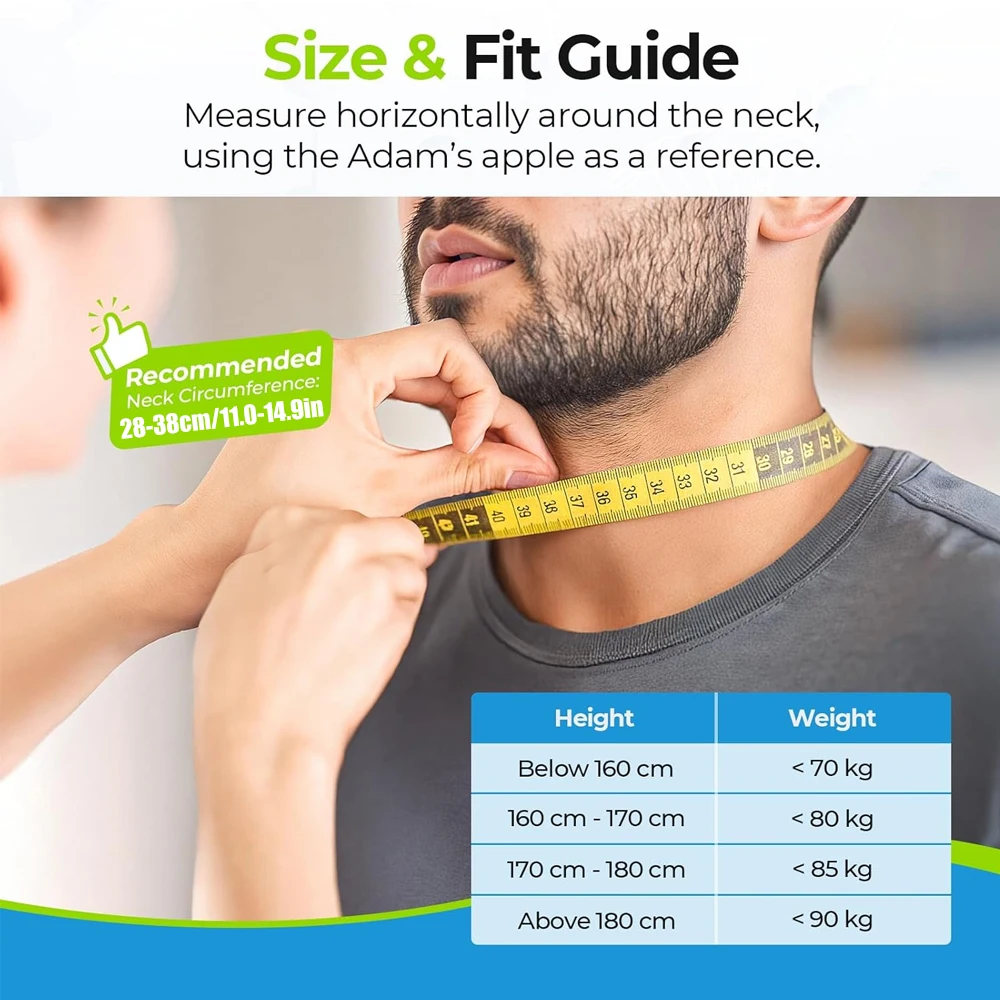 Dispositivo di trazione cervicale per barella per il collo Trattamento del dolore domestico, collare gonfiabile per decompressione della colonna vertebrale Sollievo dalle infortuni per la tensione muscolare